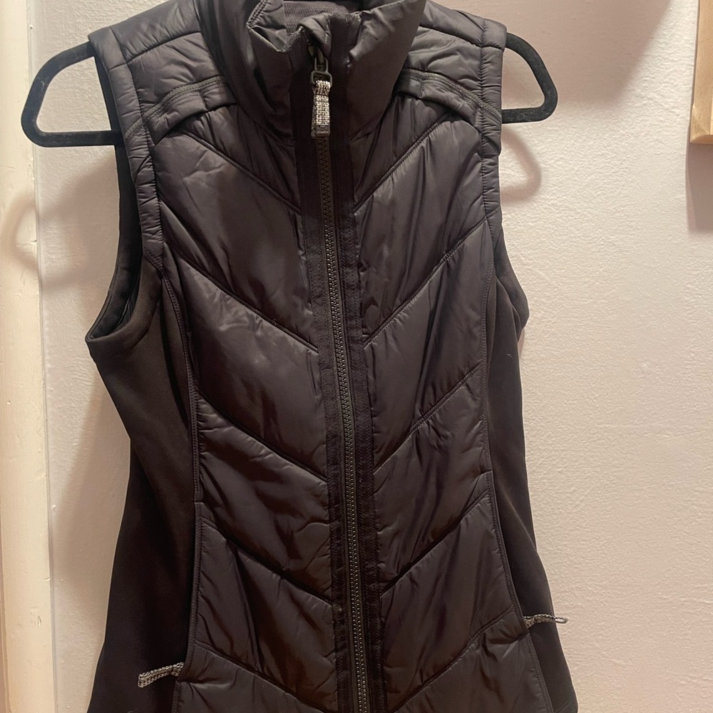 Athleta Black Quilted Vest